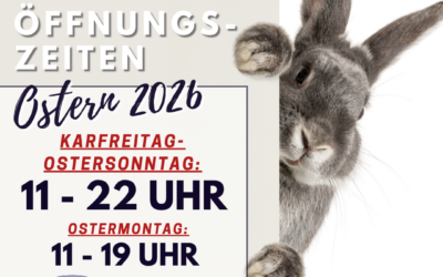 Öffnungszeiten über die Feiertage
